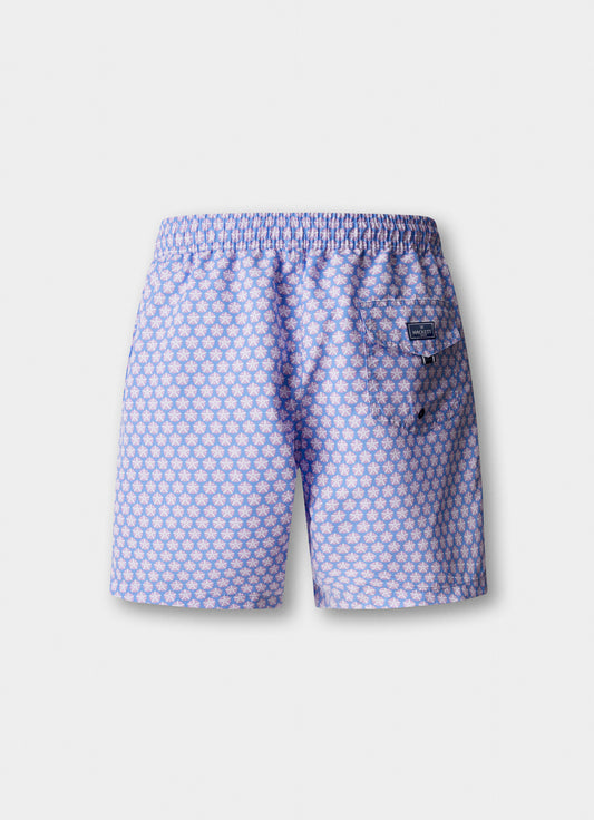 Traje de baño estampado Seashell Hackett London, morado uva (GRAPE-PURPLE)