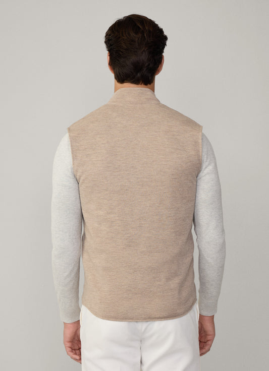 KNIT NYLON GILET HYB